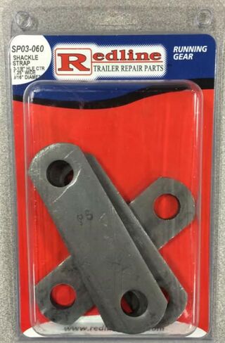 Redline SP03-060 Shackle Strap - 3-1/8 Inch Hole Center - 1-1/4 Inches Wide - 9/16 Inch Hole - 4 Pack in Kuwait