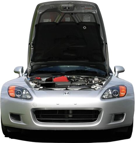 نظام Redline Tuning 21-18010-02 غطاء محرك السيارة QuickLIFT Plus متوافق مع Honda S2000 (جميع المكونات السوداء) in Saudi Arabia