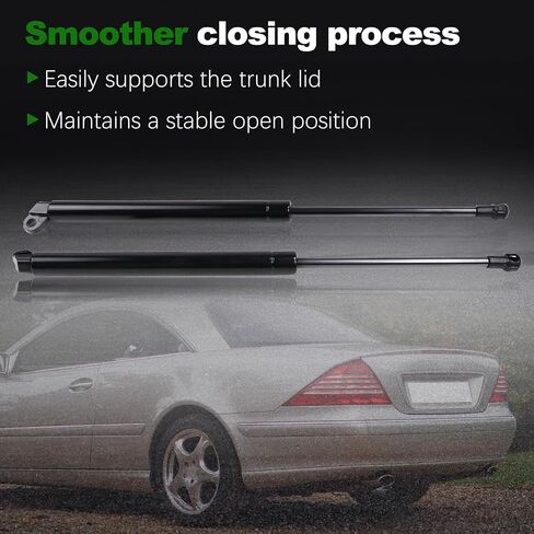2Pcs 2157500336 Trunk Support Strut Shocks Gas Springs Arms Fit for 2000-2006 Mercedes-Benz W215 CL500 CL55 CL600 CL65 Replace 2157500436 in Kuwait