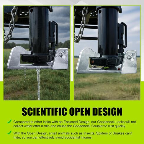 Gooseneck Trailer (Silver Gooseneck Lock+Keyed Lock) in Kuwait