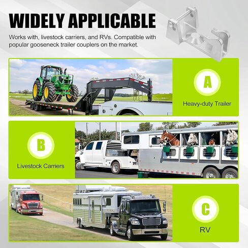 Gooseneck Trailer (Silver Gooseneck Lock+Keyed Lock) in Kuwait