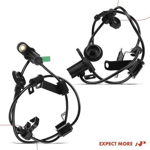 مستشعر سرعة العجلات A-Premium ABS متوافق مع موديلات Ford وMazda وMercury - Escape 2004-2008، Tribute 2005-2009، Mariner 2005-2008 - السائق الخلفي وجانب الراكب، مجموعة من قطعتين، استبدال # EF914372Y in Saudi Arabia