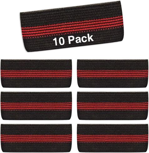 شريط رفيع مخطط باللون الأحمر، شارة إدارة الإطفاء السوداء (عبوة من 10 قطع) درع جنازة الشرف الحداد، حزام شريطي 1/2 بوصة in Kuwait