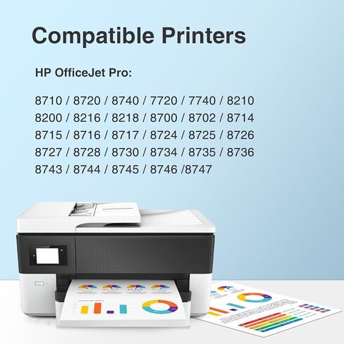 952XL Ink Cartridge Black Compatible for HP 952XL Ink Cartridges Combo Pack Work with HP OfficeJet Pro 8710 7740 8210 8715 8720 8702 8725 Printer (2 Black, 952XL Ink) in Kuwait