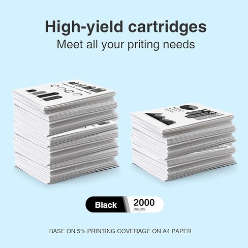 952XL Ink Cartridge Black Compatible for HP 952XL Ink Cartridges Combo Pack Work with HP OfficeJet Pro 8710 7740 8210 8715 8720 8702 8725 Printer (2 Black, 952XL Ink) in Kuwait