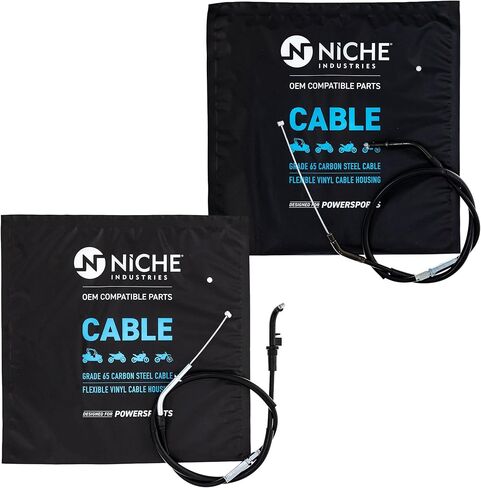 NICHE Push Pull Throttle Cable Set for Kawasaki Ninja ZX11 ZX1100C ZX1000D 54012-1504 54012-1505 in Saudi Arabia