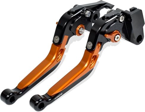 رافعة قابض الفرامل القابلة للطي القابلة للسحب لـ KTM 690 Duke/SMC/SMCR/Enduro R 2014-2021، مصنوعة من سبائك الألومنيوم باستخدام الحاسب الآلي (برتقالي) in Kuwait