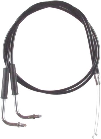 Black Vinyl Coated Throttle Cable set for 1990-1995 Harley Electra Glide models without Cruise - HC-0405-0236-EG in Kuwait