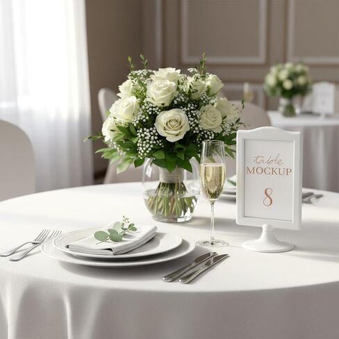 12 Pcs Double Sided Standing Picture Frames, 4x6 Inch Plastic Pedestal Photo Frame with Base, Table Top Display Holder for Wedding Menu Table Number in Kuwait