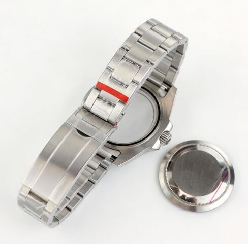 Watch Case with Band for Miyota 8215 Movement/mingzhu2813 Movement, Blue Bezel Diver Style Case Set, 904L Stainless Steel & Sapphire Crystal‌ in Saudi Arabia