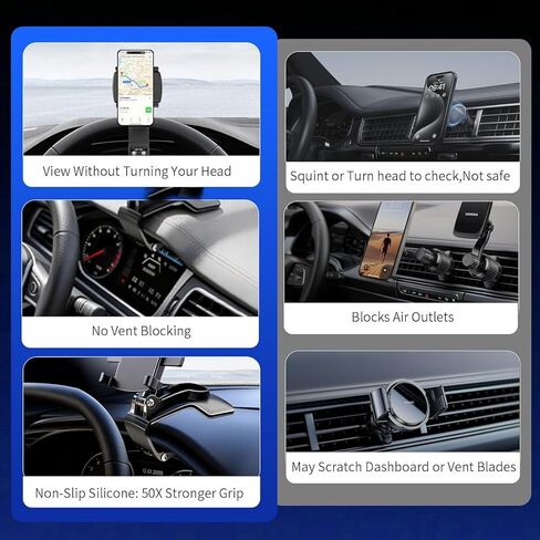 YUHENG Motorcycle Phone Mount-3s Easy Install-7.2inch Big Phone Friendly Bike Phone Holder for Bicycle-Effortless Install Bike Phone Mount-Secure Motorcycle Handlebar Phone Mount-with All Cell Phones in Kuwait