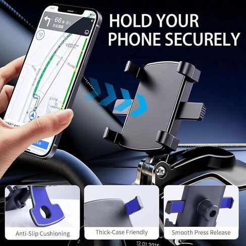 YUHENG Motorcycle Phone Mount-3s Easy Install-7.2inch Big Phone Friendly Bike Phone Holder for Bicycle-Effortless Install Bike Phone Mount-Secure Motorcycle Handlebar Phone Mount-with All Cell Phones in Kuwait