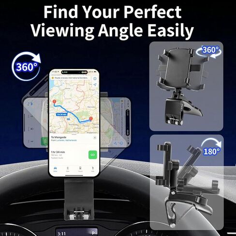 YUHENG Motorcycle Phone Mount-3s Easy Install-7.2inch Big Phone Friendly Bike Phone Holder for Bicycle-Effortless Install Bike Phone Mount-Secure Motorcycle Handlebar Phone Mount-with All Cell Phones in Kuwait