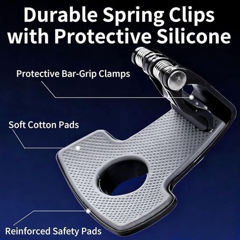 YUHENG Motorcycle Phone Mount-3s Easy Install-7.2inch Big Phone Friendly Bike Phone Holder for Bicycle-Effortless Install Bike Phone Mount-Secure Motorcycle Handlebar Phone Mount-with All Cell Phones in Kuwait