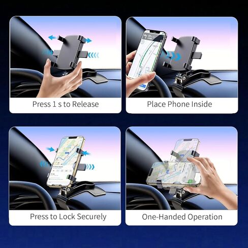 YUHENG Motorcycle Phone Mount-3s Easy Install-7.2inch Big Phone Friendly Bike Phone Holder for Bicycle-Effortless Install Bike Phone Mount-Secure Motorcycle Handlebar Phone Mount-with All Cell Phones in Kuwait