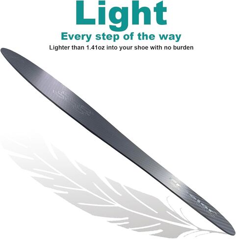 نعل داخلي من ألياف الكربون، زوج واحد، من أجل تخفيف آلام أصابع القدم وشفاء كسور القدم، وبطانة رقيقة صلبة لتقويم العظام للنساء مقاس 6.5-7 in Kuwait