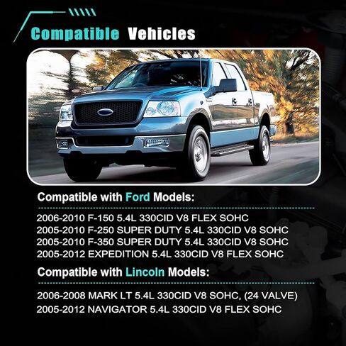 AUCERAMIC Intake Manifold Gasket Set Fit for Ford Expedition 05-12, F-150 04-10, F-250 F-350 Super Duty 05-10;for Lincoln Mark LT 06-08,Navigator 05-12# MS96696, IMSGM21202 in Saudi Arabia