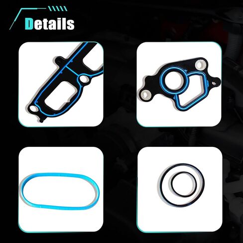 AUCERAMIC Intake Manifold Gasket Set Fit for Ford Expedition 05-12, F-150 04-10, F-250 F-350 Super Duty 05-10;for Lincoln Mark LT 06-08,Navigator 05-12# MS96696, IMSGM21202 in Saudi Arabia