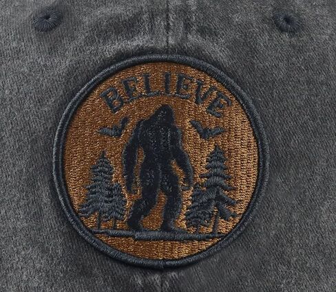 Bigfoot Hats for Men Women, Funny Adjustable Cotton Believe Sasquatch Baseball Cap in Saudi Arabia