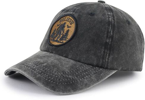 Bigfoot Hats for Men Women, Funny Adjustable Cotton Believe Sasquatch Baseball Cap in Saudi Arabia