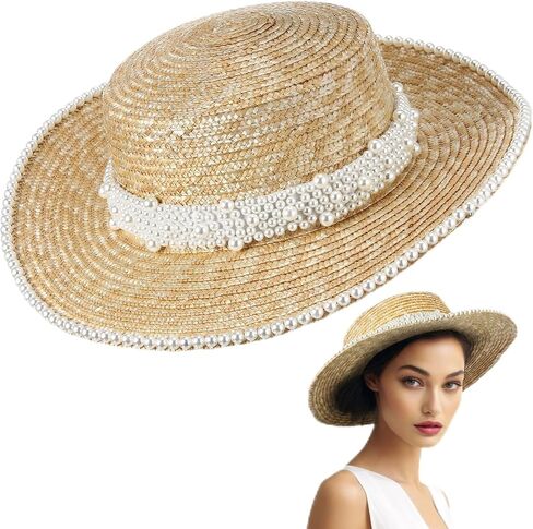 Bride Sun Hat Wide Brim Straw Floppy Beach Hat for Bachelorette Party Wedding Bridal Shower Decoration, Bride to Be Gift Yellow in Kuwait