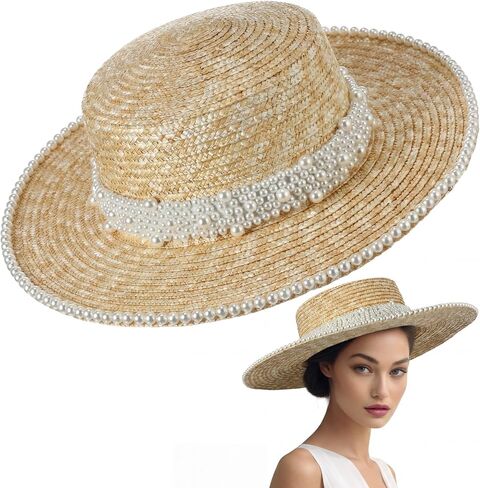 Bride Sun Hat Wide Brim Straw Floppy Beach Hat for Bachelorette Party Wedding Bridal Shower Decoration, Bride to Be Gift Yellow in Kuwait