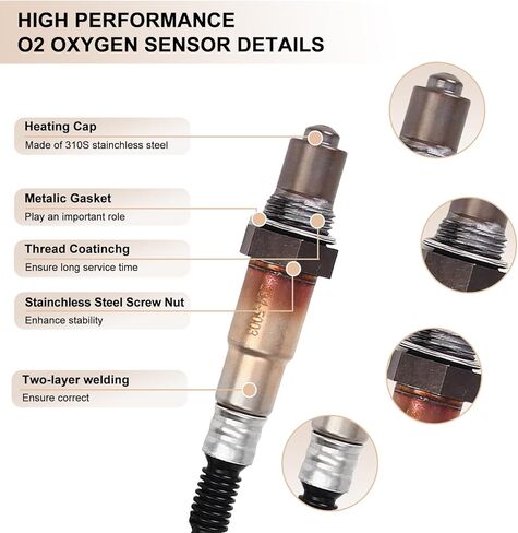 Oxygen O2 Sensor Upstream Fits for Cadillac XLR 2004-2005 4.6L, for Subaru Outback Legacy Impreza Forester 2000 2001 2002 2.5L, Replace 234-5003, 2345003, 12567073, 22641AA011, 22641-AA011 in Saudi Arabia