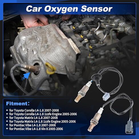 ACROPIX Upstream & Downstream Oxygen Sensor for Toyota Corolla for Toyota Matrix L4-1.8 2005-2008 2349052/2344233 2pcs in Saudi Arabia