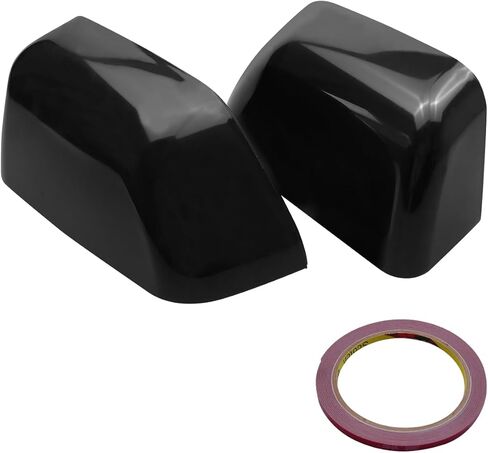 Rear View Mirror Cover Caps Fit for Ford F250 F350 F450 F550 Super Duty Towing Mirror 2017-2024, Left & Right Side Mirror Cover Trim Replace HC3Z-17D743-AA HC3Z17D743AA, Black in Saudi Arabia
