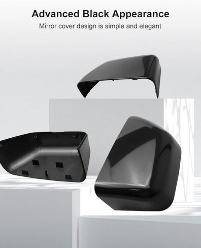 Rear View Mirror Cover Caps Fit for Ford F250 F350 F450 F550 Super Duty Towing Mirror 2017-2024, Left & Right Side Mirror Cover Trim Replace HC3Z-17D743-AA HC3Z17D743AA, Black in Saudi Arabia