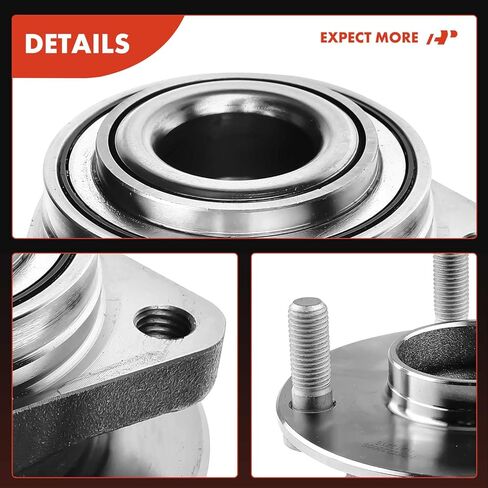 A-Premium 2 x Front Wheel Bearing and Hub Assembly with 5-Lug Compatible with Chevrolet Malibu 2004-2007, Pontiac G6 2005-2007 in Saudi Arabia