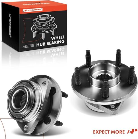 A-Premium 2 x Front Wheel Bearing and Hub Assembly with 5-Lug Compatible with Chevrolet Malibu 2004-2007, Pontiac G6 2005-2007 in Saudi Arabia
