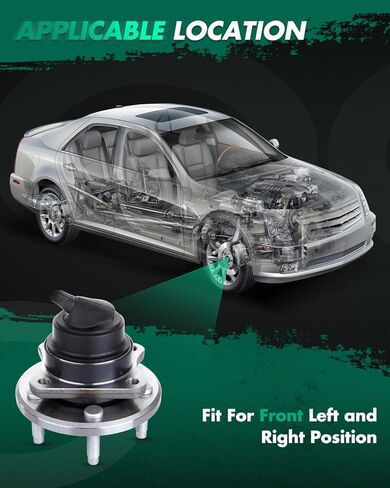 SCITOO 513230 x2 محور العجلة ومحمل التجميع الأمامي لـ 2005-2011 لفورد كراون فيكتوريا لنكولن تاون كار لميركوري جراند ماركيز ث/ABS in Saudi Arabia