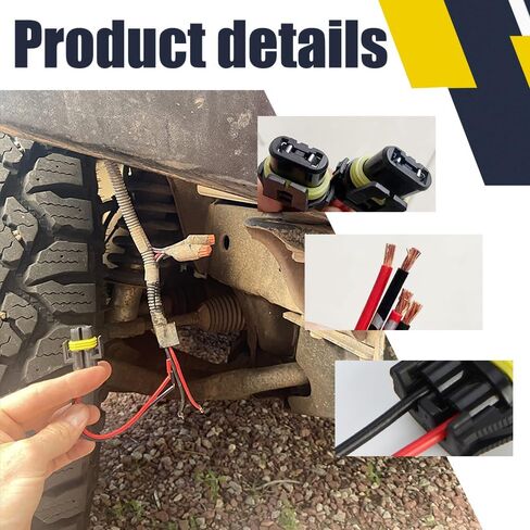 2PCS H11 H9 H8 880 881 Female Nylon Adapter Wiring Harness Sockets Wire, 9005 9006 Pigtail Sockets Harness Replacement Part for Headlights or Fog Lights in Saudi Arabia