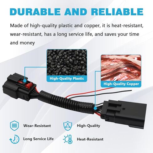 Parking Light Adapter LED Headlight Plug n Play Harness Fit For 2019+ Ram 2500 3500 w/Halogen Headlight Only, w/LED Reflector Headlight Only Power For Grille Lights Backlights Switch Panel Wiring in Kuwait