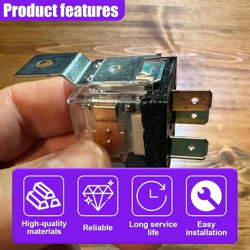 مجموعة أدوات تسخير الأسلاك لبوق السيارة من YoRise، محول مقسم مزدوج القرن SPST 12 فولت 40 أمبير 4 سنون، ملحقات أبواق لهجة انفجار شبكة السيارات للسيارات والشاحنات والدراجات النارية (أسود) in Kuwait