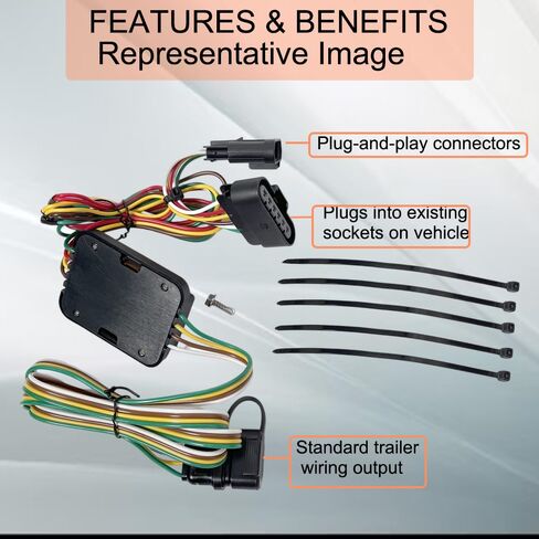 4-Pin Trailer Wiring Harness Vehicle-Side Custom Fit for Chevy Colorado GMC Canyon 2004-2012 Isuzu I-280 I-290 I-350 I-370 2006-2008 - OEM 55510 in Kuwait