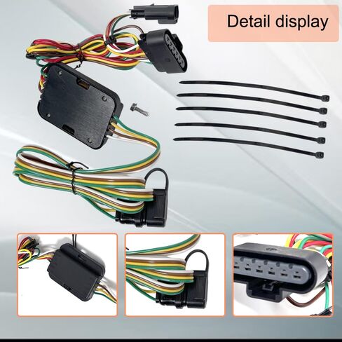 4-Pin Trailer Wiring Harness Vehicle-Side Custom Fit for Chevy Colorado GMC Canyon 2004-2012 Isuzu I-280 I-290 I-350 I-370 2006-2008 - OEM 55510 in Kuwait