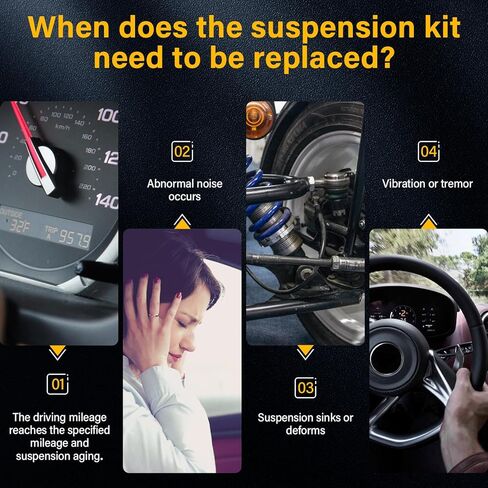 ASAPE 8 Pcs Suspension Kit - Fit 2002-2003 for Mazda Protege5 1999-2003 for Mazda Protege, Include - Front Lower Control Arm and Ball Joint Outer Tie Rod End Front Sway Bar Link Rear Sway Bar Link in Saudi Arabia
