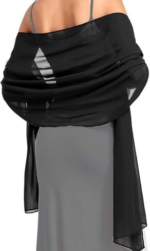 Soft Chiffon Scarfs Shawls and Wraps for Evening Dresses Wedding Shawl Wraps Bridal Scarve for Women in Saudi Arabia
