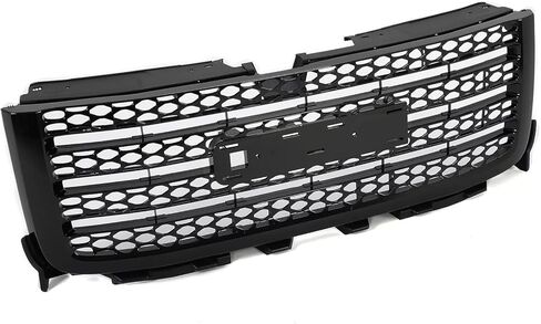مناسبة لشبكة المصد الأمامي لـ 2011-2014 Chevy Silverado & GMC Sierra 2500/3500 HD - شبكة حماية من الصدمات البلاستيكية السوداء المتينة مع استبدال الشعار (رقم الجزء: 20966057) in Saudi Arabia