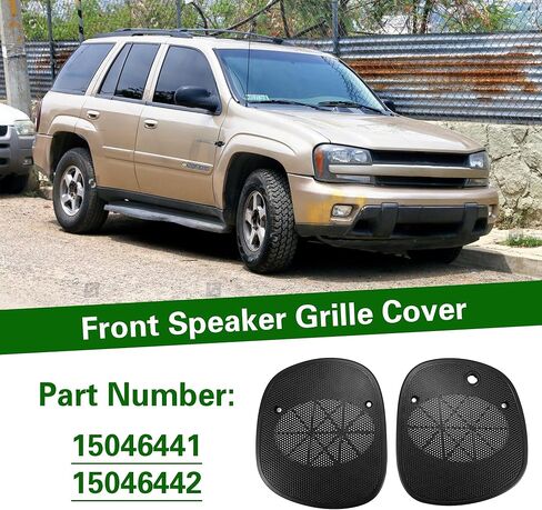 Front Driver Passenger Side Dash Speaker Grille Grill Cover for Chevrolet Blazer 1998-2005 Dash Speaker Grille Grill Cover Replacement 15046442 15046441 2Pcs Black in Kuwait