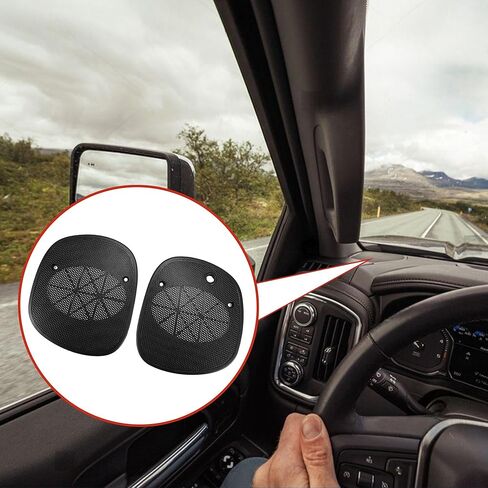 Front Driver Passenger Side Dash Speaker Grille Grill Cover for Chevrolet Blazer 1998-2005 Dash Speaker Grille Grill Cover Replacement 15046442 15046441 2Pcs Black in Kuwait