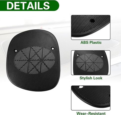 Front Driver Passenger Side Dash Speaker Grille Grill Cover for Chevrolet Blazer 1998-2005 Dash Speaker Grille Grill Cover Replacement 15046442 15046441 2Pcs Black in Kuwait