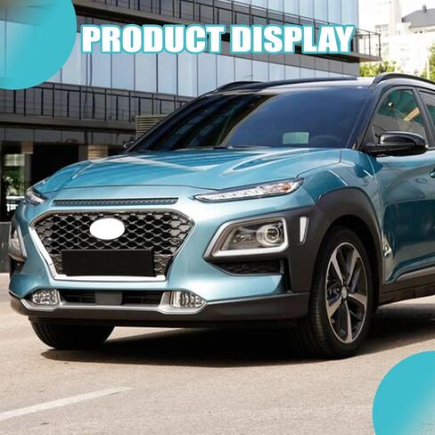 المصد الأمامي للشواية المزخرفة المتوافقة مع 2018 2019 2020 2021 Hyundai Kona شبكة علوية باللون الأسود 86585-J9000 86585J9000 in Kuwait