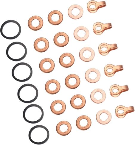 Fuel Injector/O-Ring Kit for Dodge 5.9L 12 Valve 4bt 6bt 5.9L Diesel Engines 1991.5-1998.5 / Fuel Injector Seal Ring Kit Durable/Rubber / 1 Set/Black Replacement Car Parts in Saudi Arabia