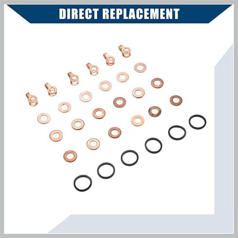 Fuel Injector/O-Ring Kit for Dodge 5.9L 12 Valve 4bt 6bt 5.9L Diesel Engines 1991.5-1998.5 / Fuel Injector Seal Ring Kit Durable/Rubber / 1 Set/Black Replacement Car Parts in Saudi Arabia