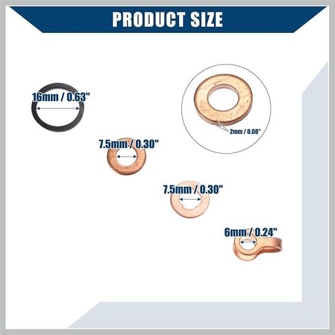 Fuel Injector/O-Ring Kit for Dodge 5.9L 12 Valve 4bt 6bt 5.9L Diesel Engines 1991.5-1998.5 / Fuel Injector Seal Ring Kit Durable/Rubber / 1 Set/Black Replacement Car Parts in Saudi Arabia