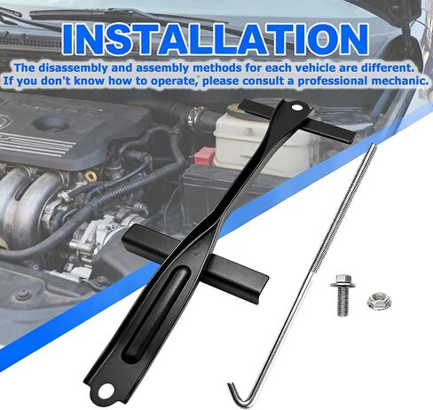 Battery Hold Down Clamp & J Hook & Bolts Compatible with Toyota Camry 2007-2011 Replaces 7440406040 in Kuwait