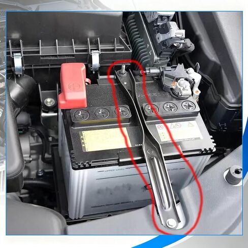 Battery Hold Down Clamp & J Hook & Bolts Compatible with Toyota Camry 2007-2011 Replaces 7440406040 in Kuwait